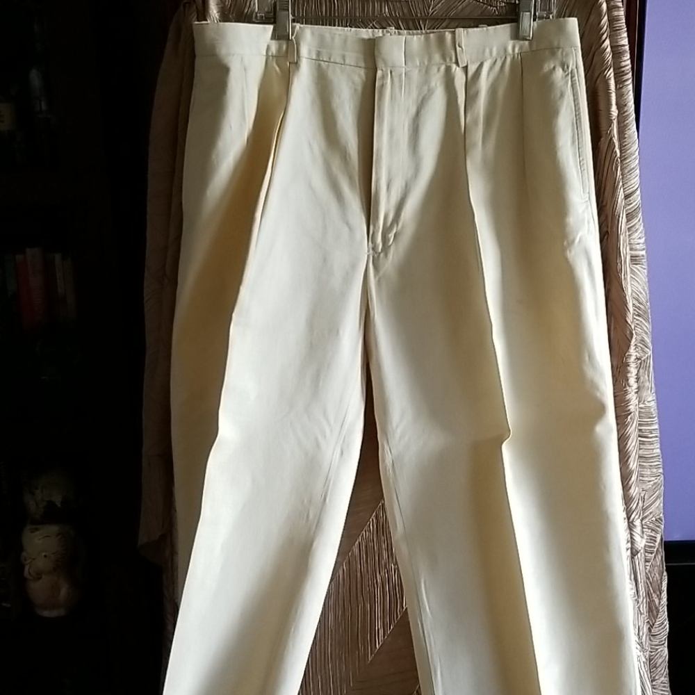 Ralph  Lauren polo cotton  linen pant cream